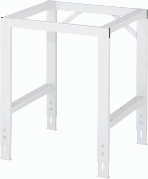 Arbeitstisch - Grundgestell, B 650 x T 660 x H 740-1060 mm, ohne Platte
