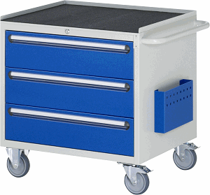 Montagewagen Modell XL3.0, B 770 x T 650 x H 795mm, Metall-Top 25 mm mit Anti-Rutsch-Matte 