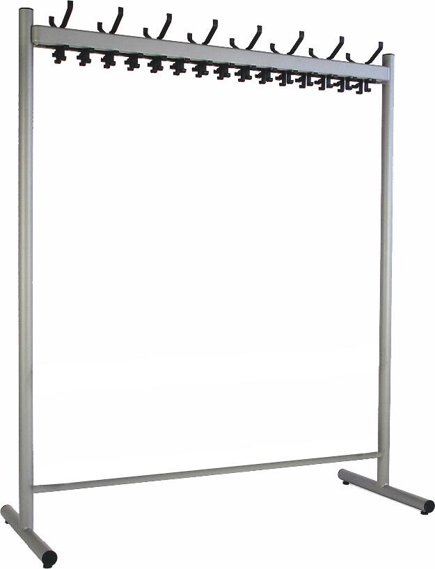 Standgarderobe Alu-Haken Länge 1300 mm