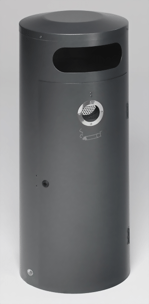 Abfallsammler/Ascher KS 70, anthrazit für 110 Liter Abfallsack
