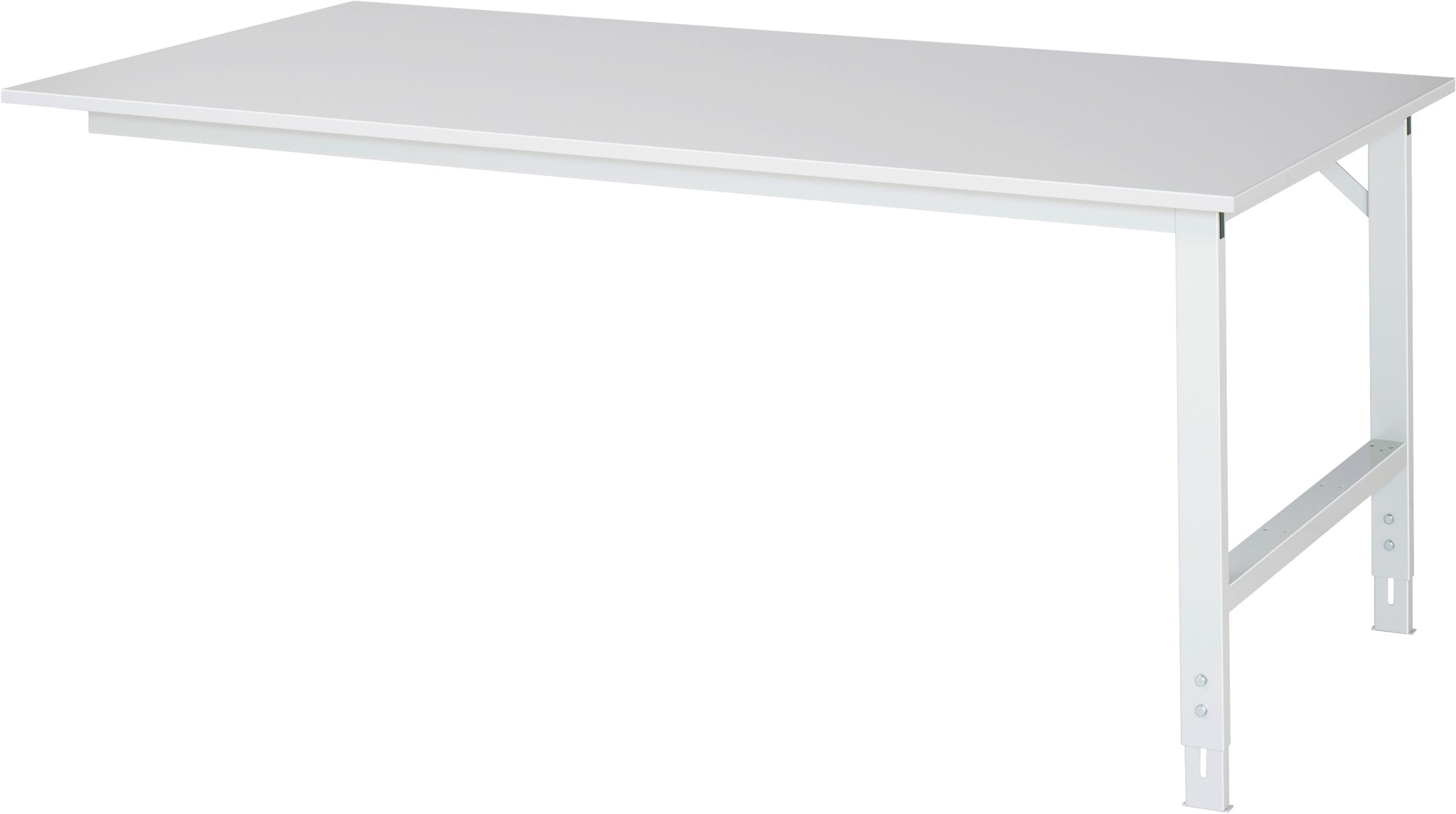 Arbeitstisch, B 2000 x T 1000 x H 760-1080 mm, EGB-Melaminbeschichtete-Platte 28 mm