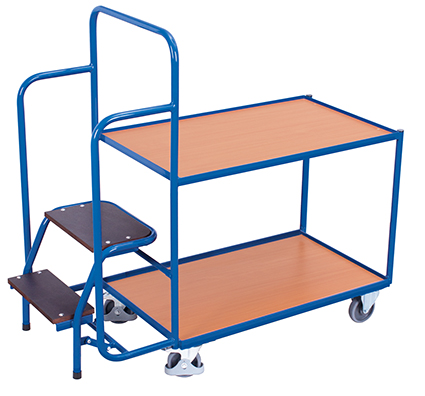 Kommissionierwagen, Höhe 1320 mm, 2 Ebenen