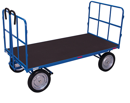 Handpritschenwagen, 1540x800 mm BxT, 2 Rohrgitterwände