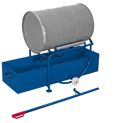 Fasskipper mit Wanne für 200 Liter Fässer