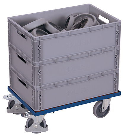 Kistenroller für Kunststoffboxen