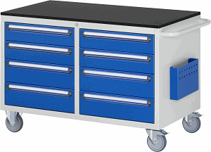 Montagewagen Modell LL3.6.6, B 1145 x T 650 x H 790 mm, Melamin-Top 19 mm