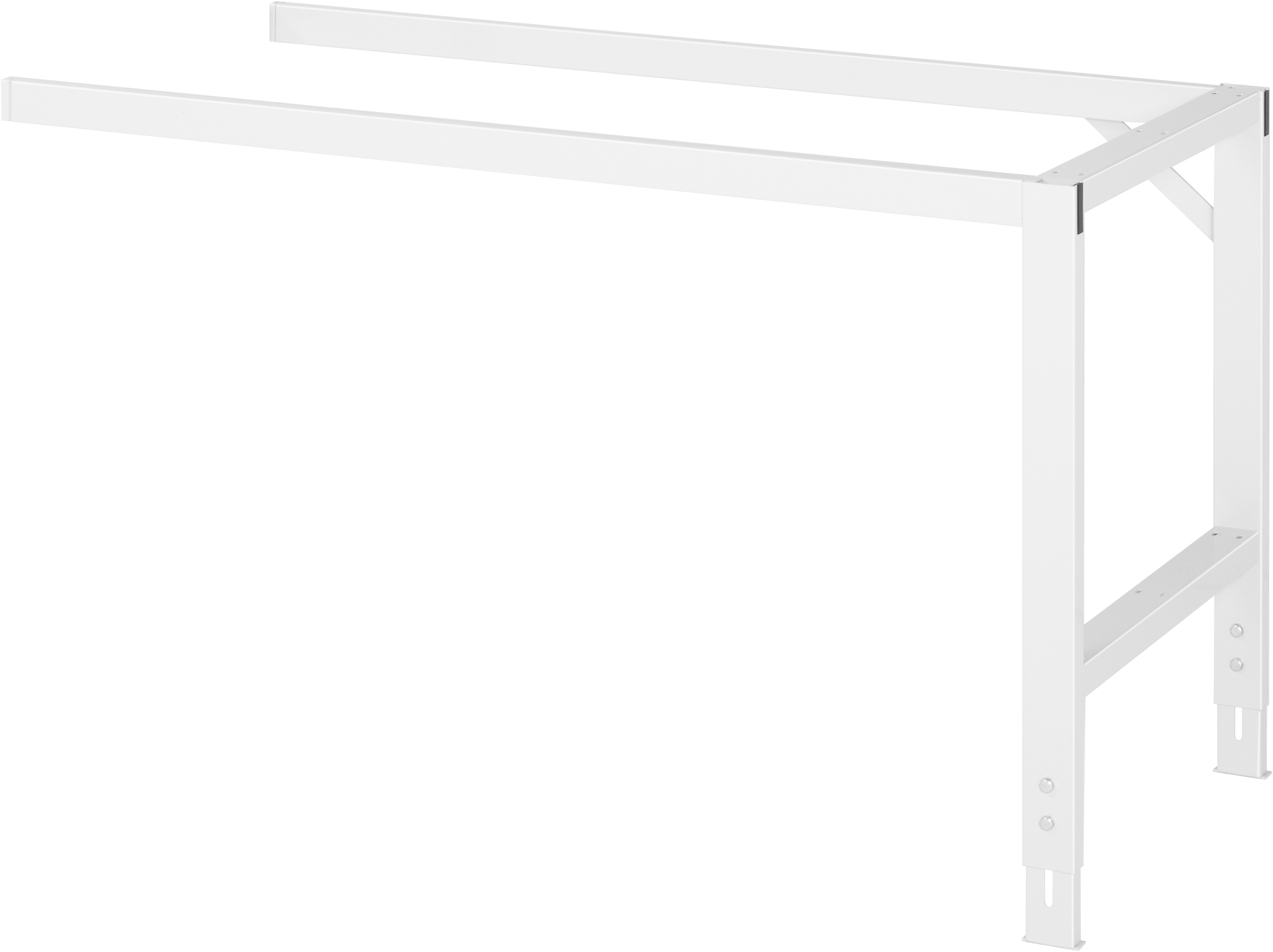 Arbeitstisch - Anbaugestell, B 1340 x T 660 x H 740-1060 mm, ohne Platte