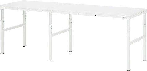 Anbau-Arbeitstisch 1200x900x650-1000 mm LxTxH, EGB-Melaminarbeitsplatte