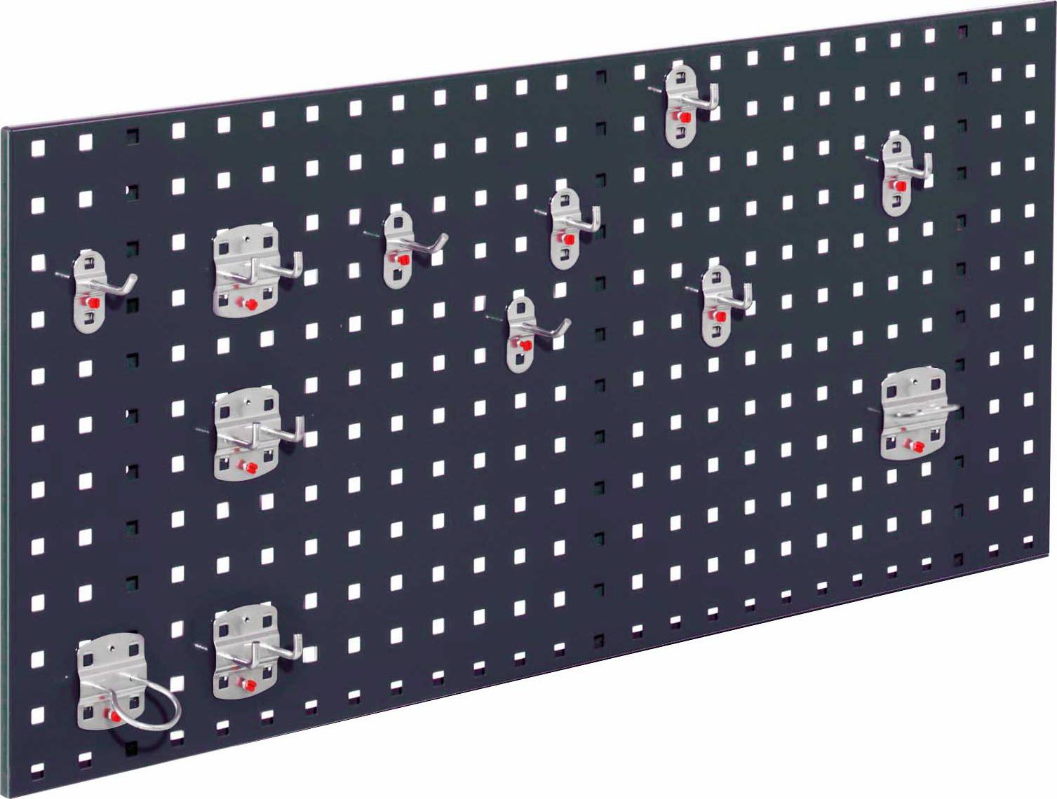 Loch-/Magnetwand Einsteigerset 2, 1 x Lochplatte, 1 Werkzeughalterset 12-teilig