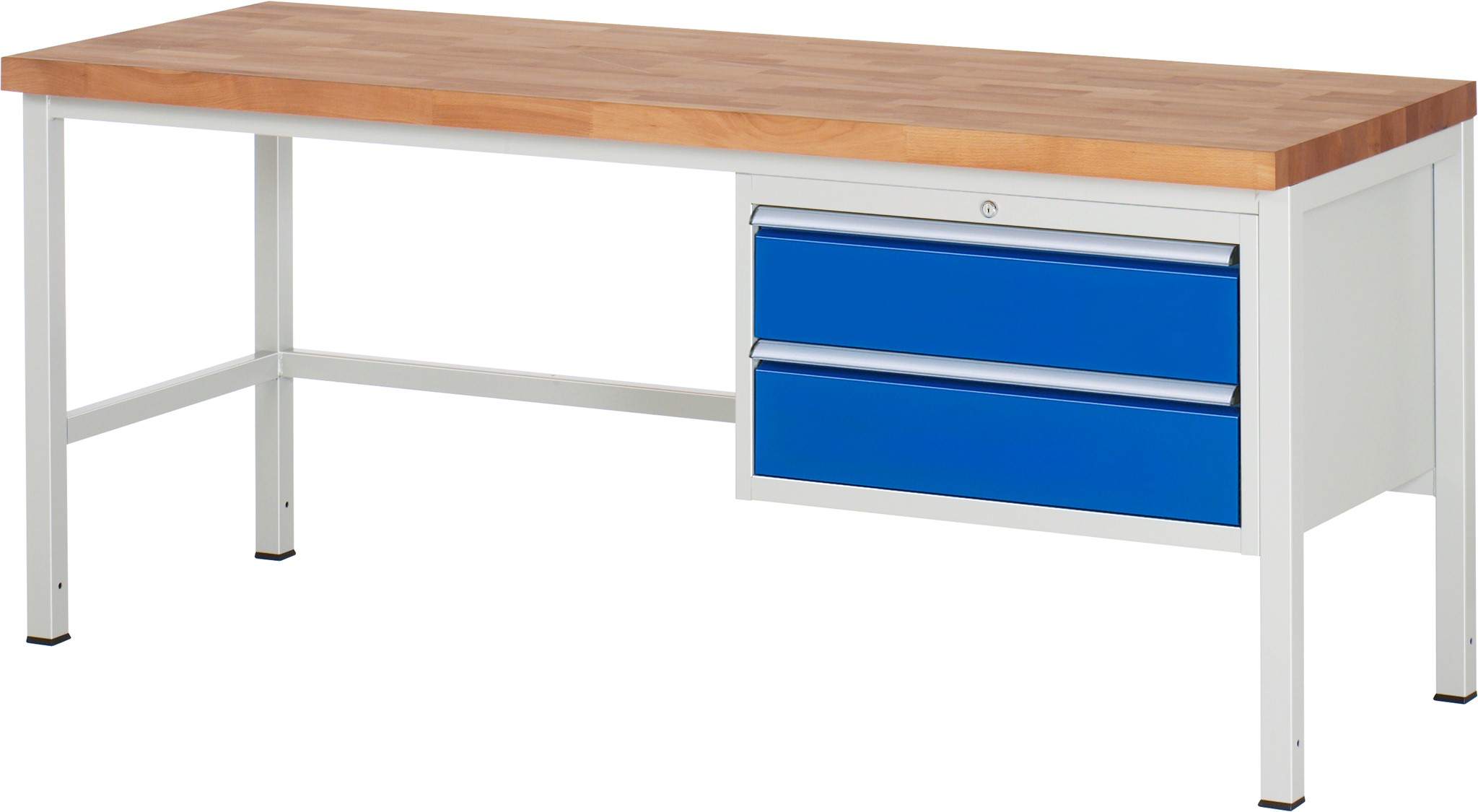 Werkbank Modell 8225, B 2000xT 700xH 840mm, Buche-Massiv-Platte 40mm