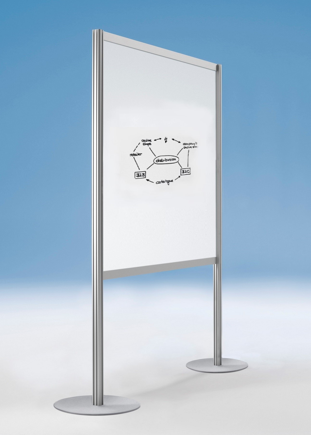 Freistehendes Tafelmodul Breite 1000 mm