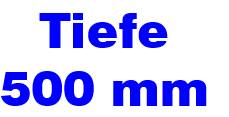 500 mm Regaltiefe