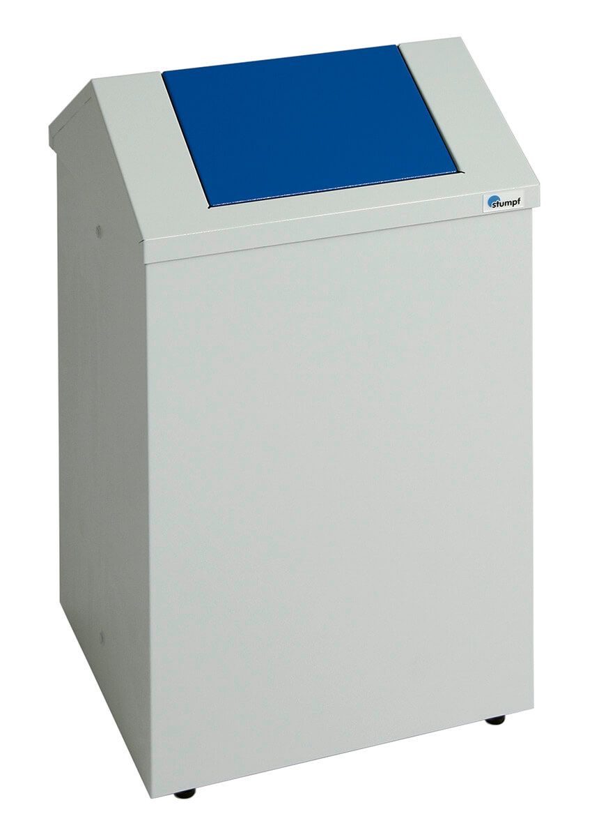 Abfalltrennsystem Modell PWK 45 Liter, lichtgrau/enzianblau