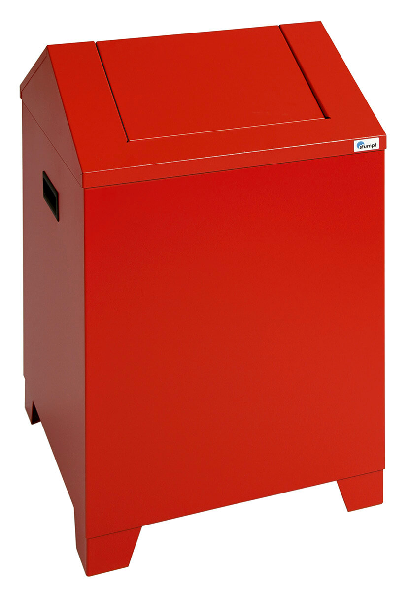 Abfalltrennsystem Modell PWK 73 Liter, feuerrot/feuerrot