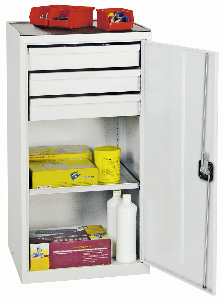 Werkzeug/- Beistellschrank Serie 2000, mit Teleskopauszügen, 1000x500x500 mm HxBxT