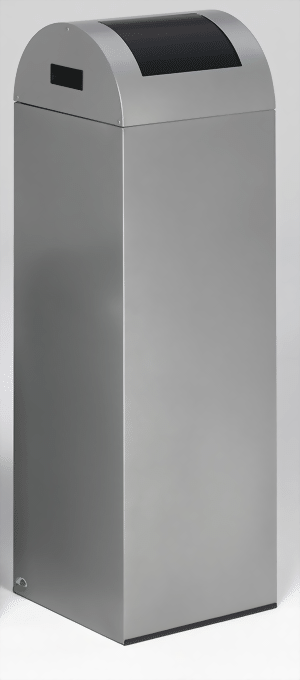 Wertstoffsammelgerät WSG 85 R Korpus silber, Einwurfklappe anthrazitgrau