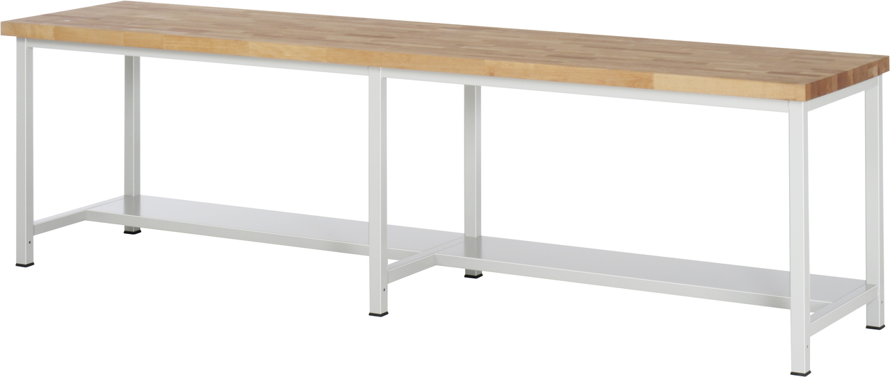 Werkbank fixe Höhe, 3000x700x840mm LxTxH