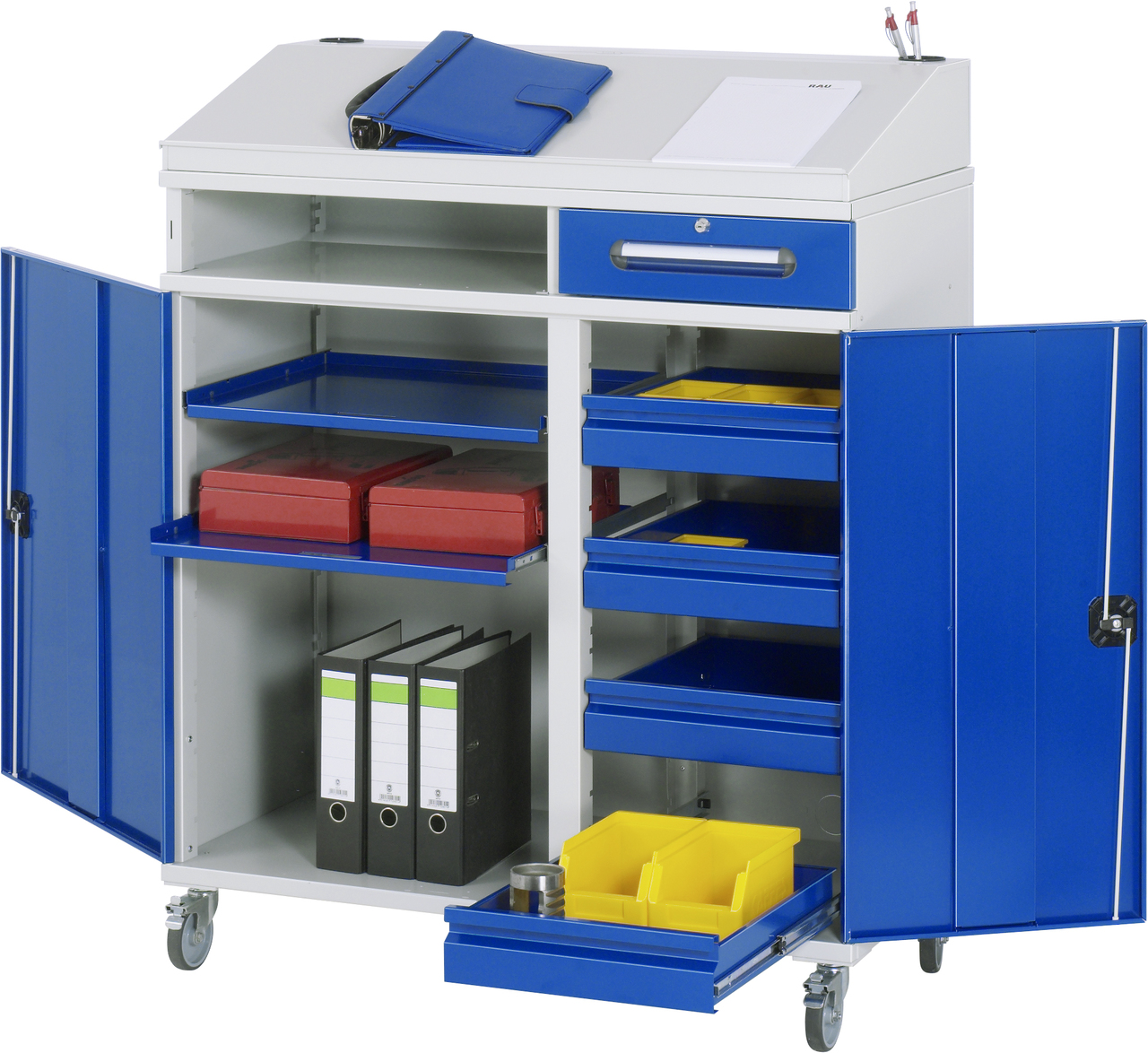 Beistellschrank-Stehpult, Modell 06
