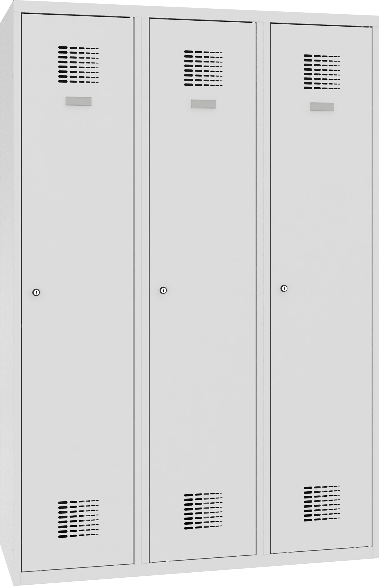 Garderobenschrank, 3 Abteile mit 400 mm Abteilbreite, SUM 430 W, 1 pkt