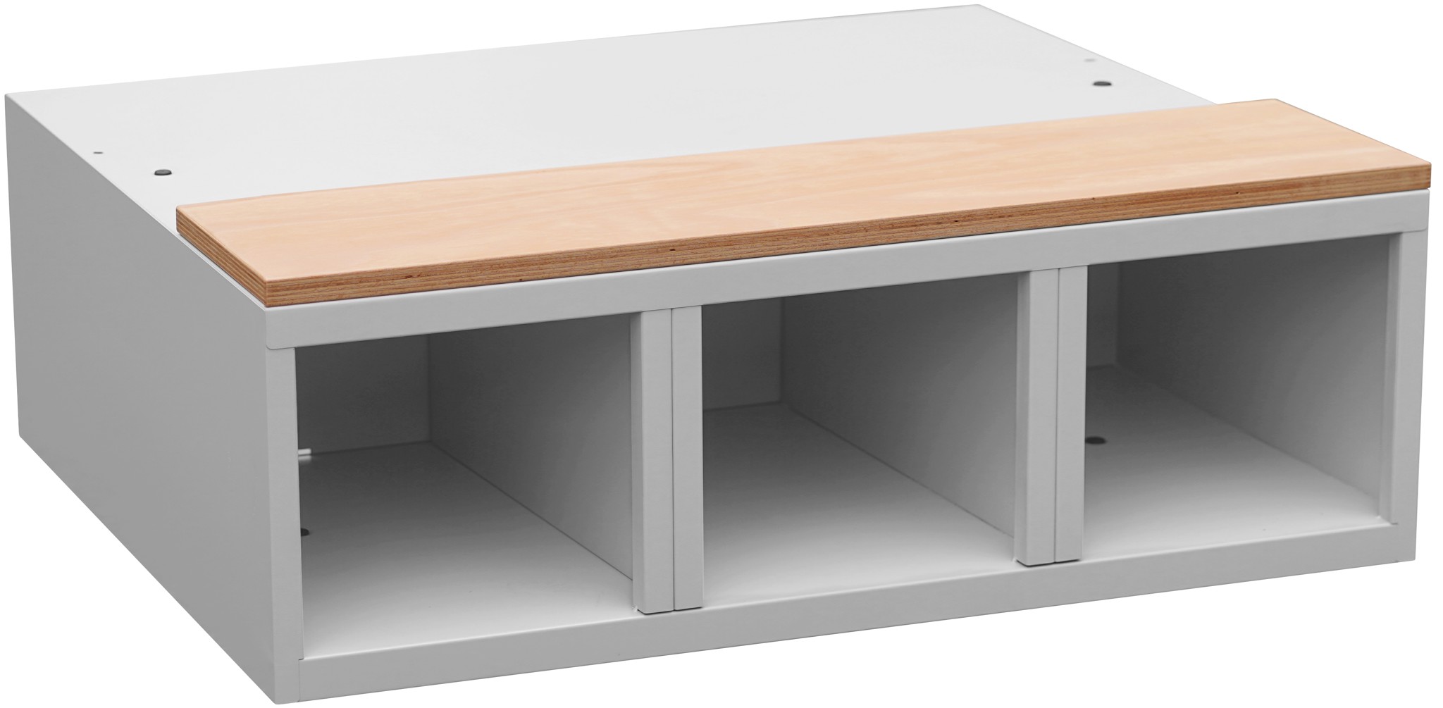 Schuhfach mit Sitzbank, Breite 1200 mm für ML-Garderobenschränke