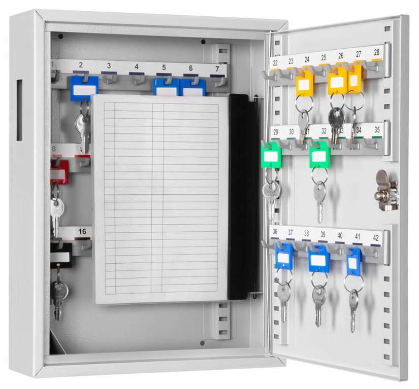 Schlüsselschrank GW-S 42, Farbe RAL 7035