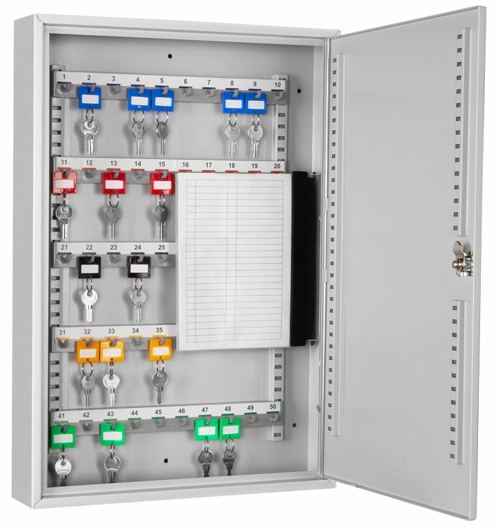 Schlüsselschrank GW-S 50, Farbe RAL 7035