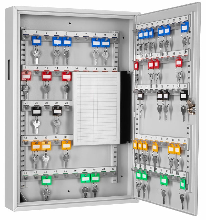 Schlüsselschrank GW-S 100  Farbe RAL 7035