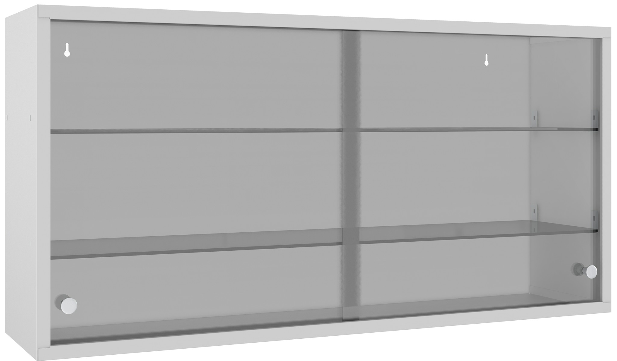 Hängeschrank 500x1000x250 mm HxBxT, mit Glasschiebetüren