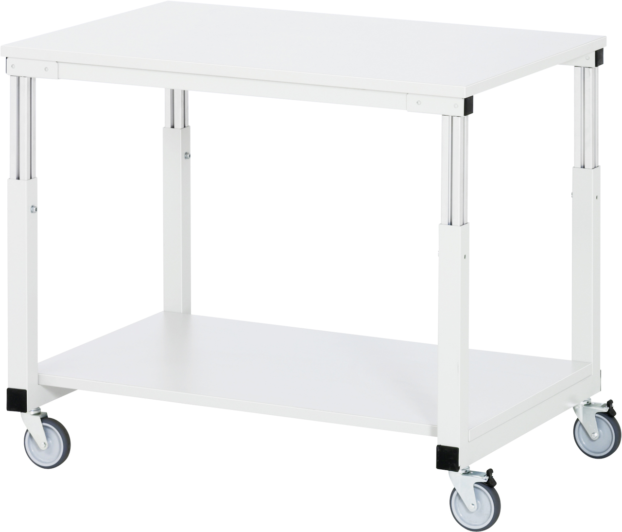Tischwagen 1000x700x650-1050 mm LxTxH, EGB-Melaminarbeitsplatte