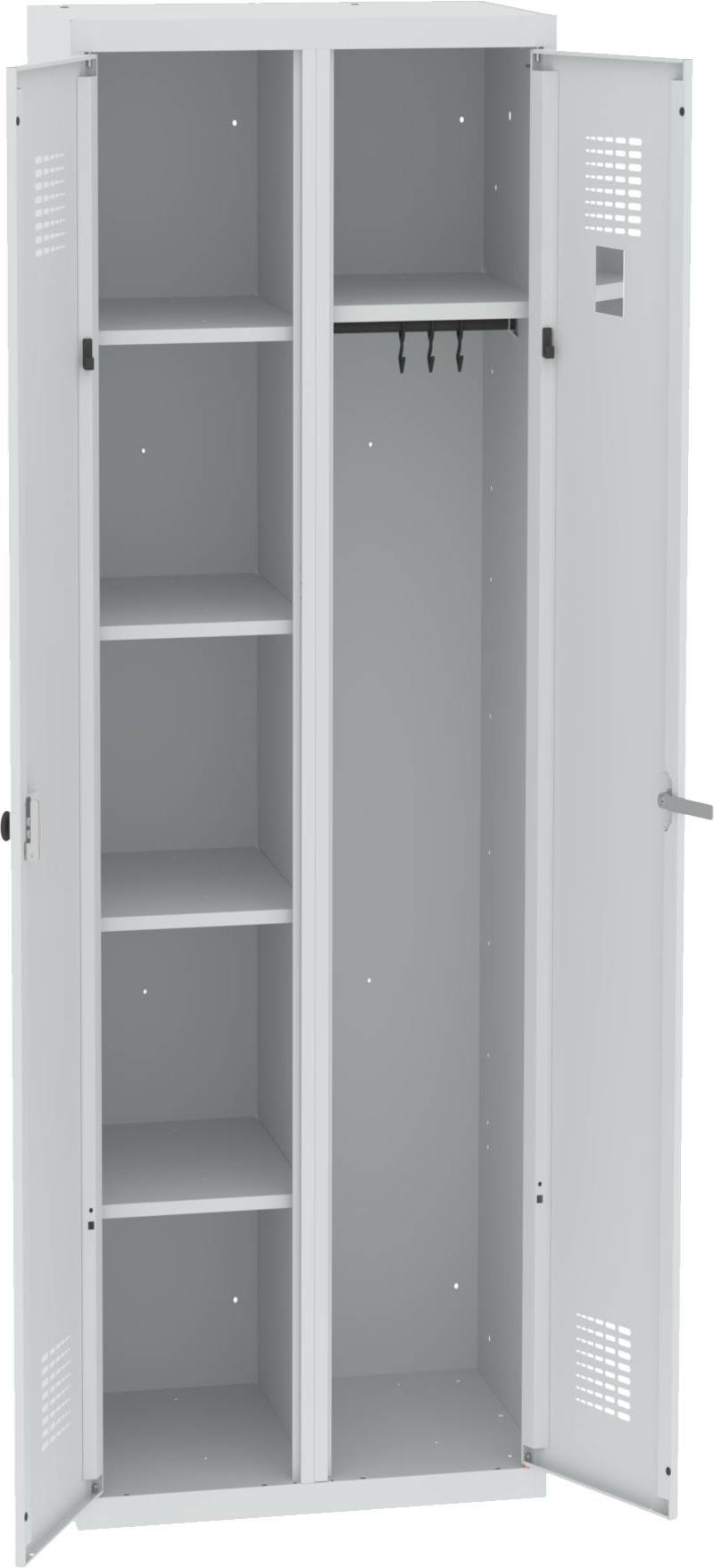 Kleider-/Wäscheschrank 1800x600x500 mm HxBxT, WZD 61 st