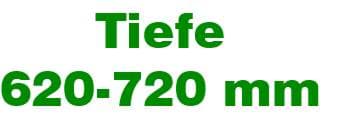 620 - 700 mm Werkbanktiefe