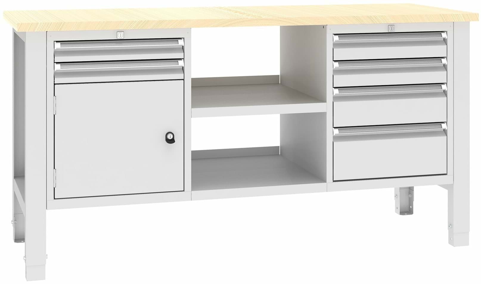Werkbank SWT 17/9, var. Höhe, 1765x620x850-900 mm LxTxH