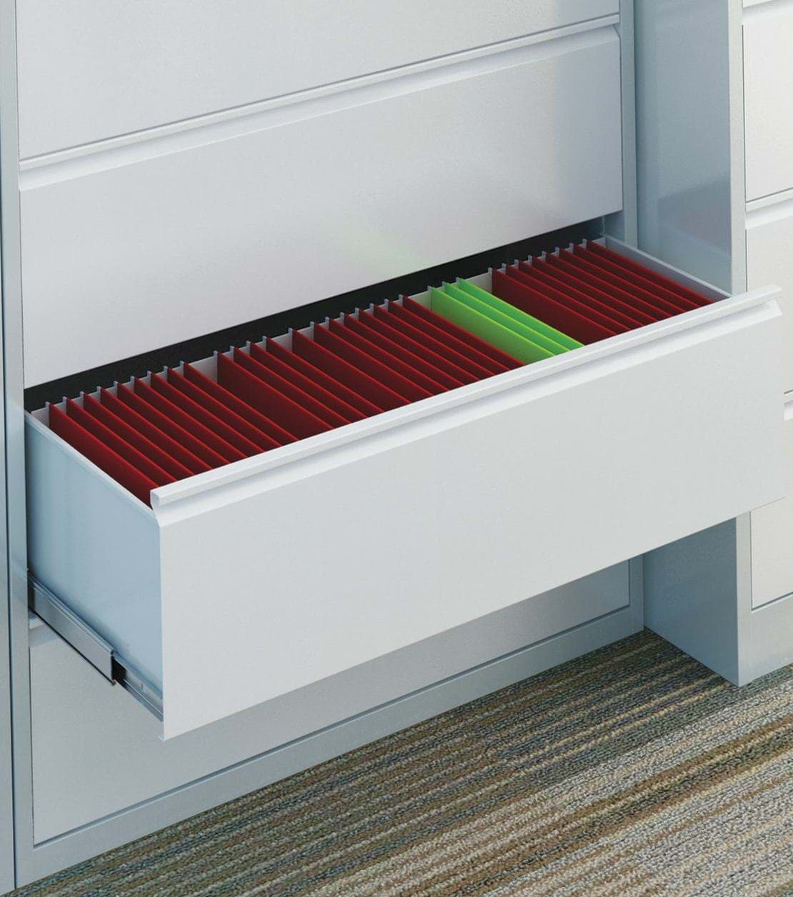 Hängeregisterschrank 1225x1000x435 mm HxBxT mit 4 Schubladen, Bild 3