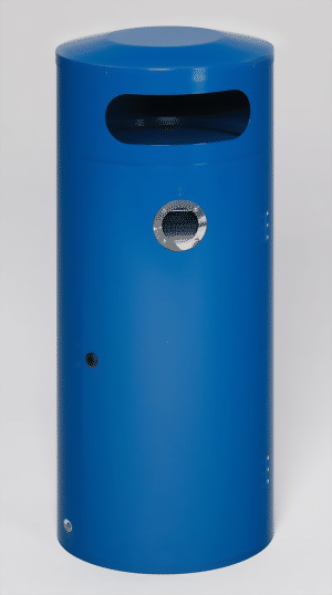 Abfallsammler/Ascher KS 70, enzianblau für 110 Liter Abfallsack
