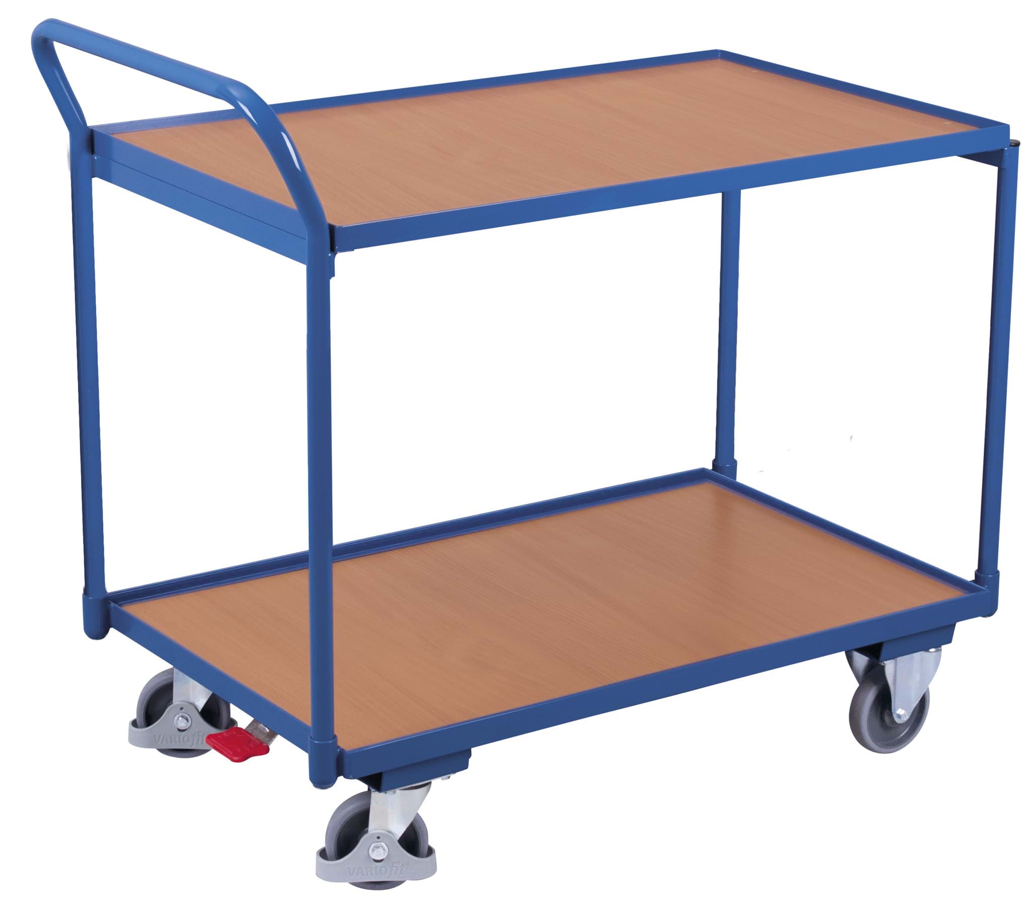 Tischwagen mit 2 Ladeflächen, 975x525x1010 mm BxTxH