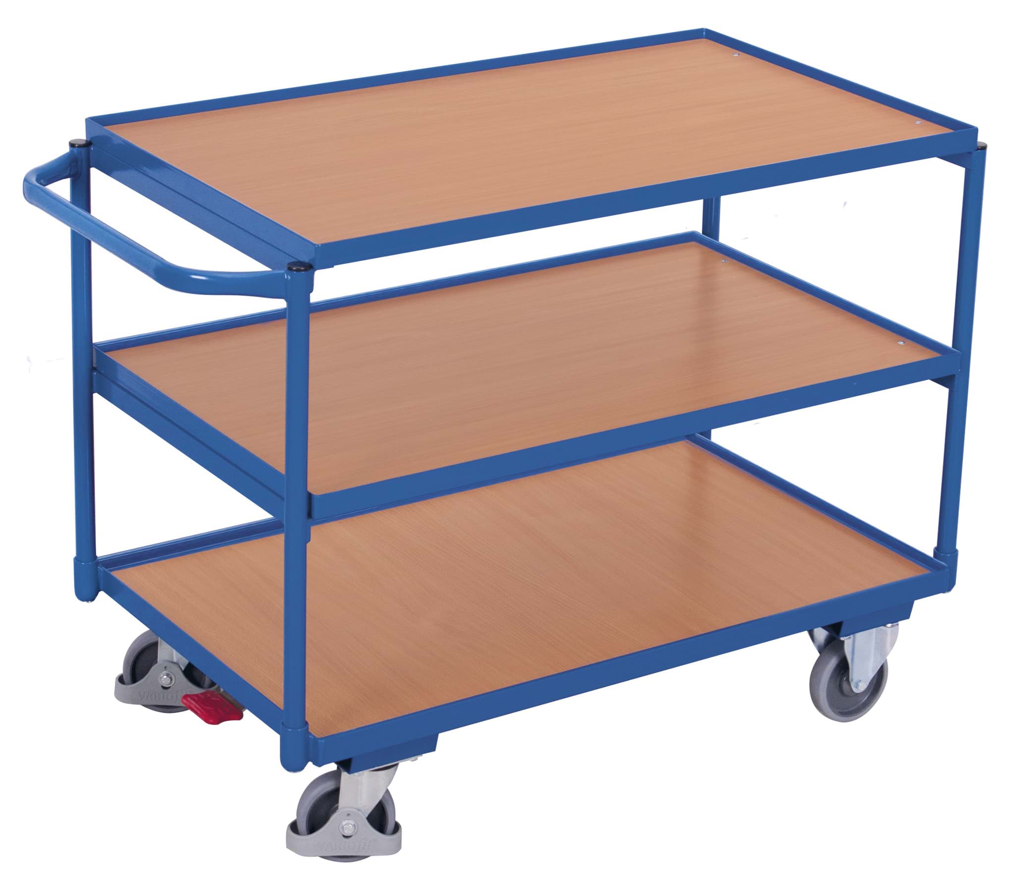 Tischwagen mit 3 Ladeflächen, 1025x525x850 mm BxTxH