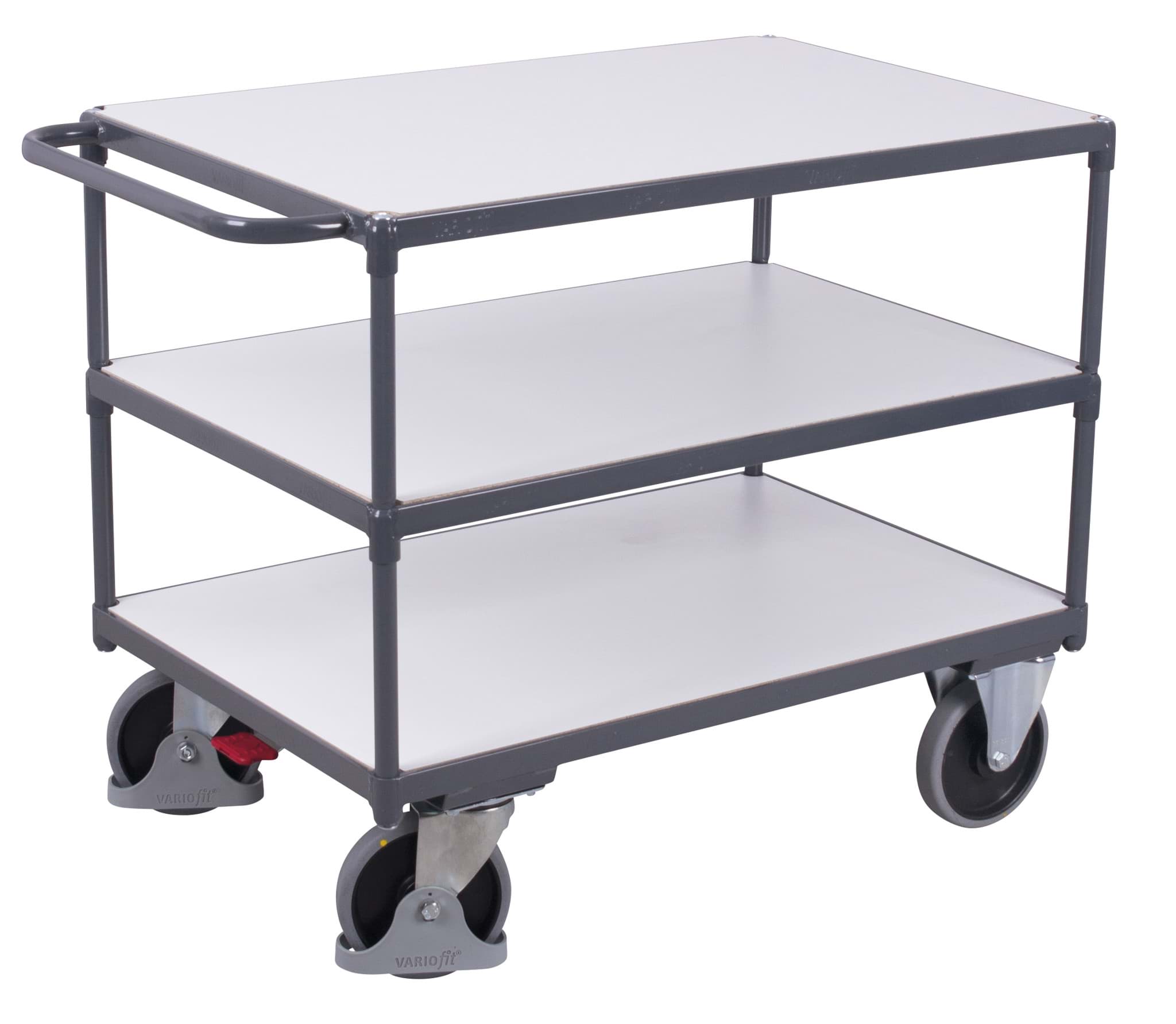 ESD-Wagen, 3 Ladeflächen, 1040 x 500 x 880 mm BxTxH