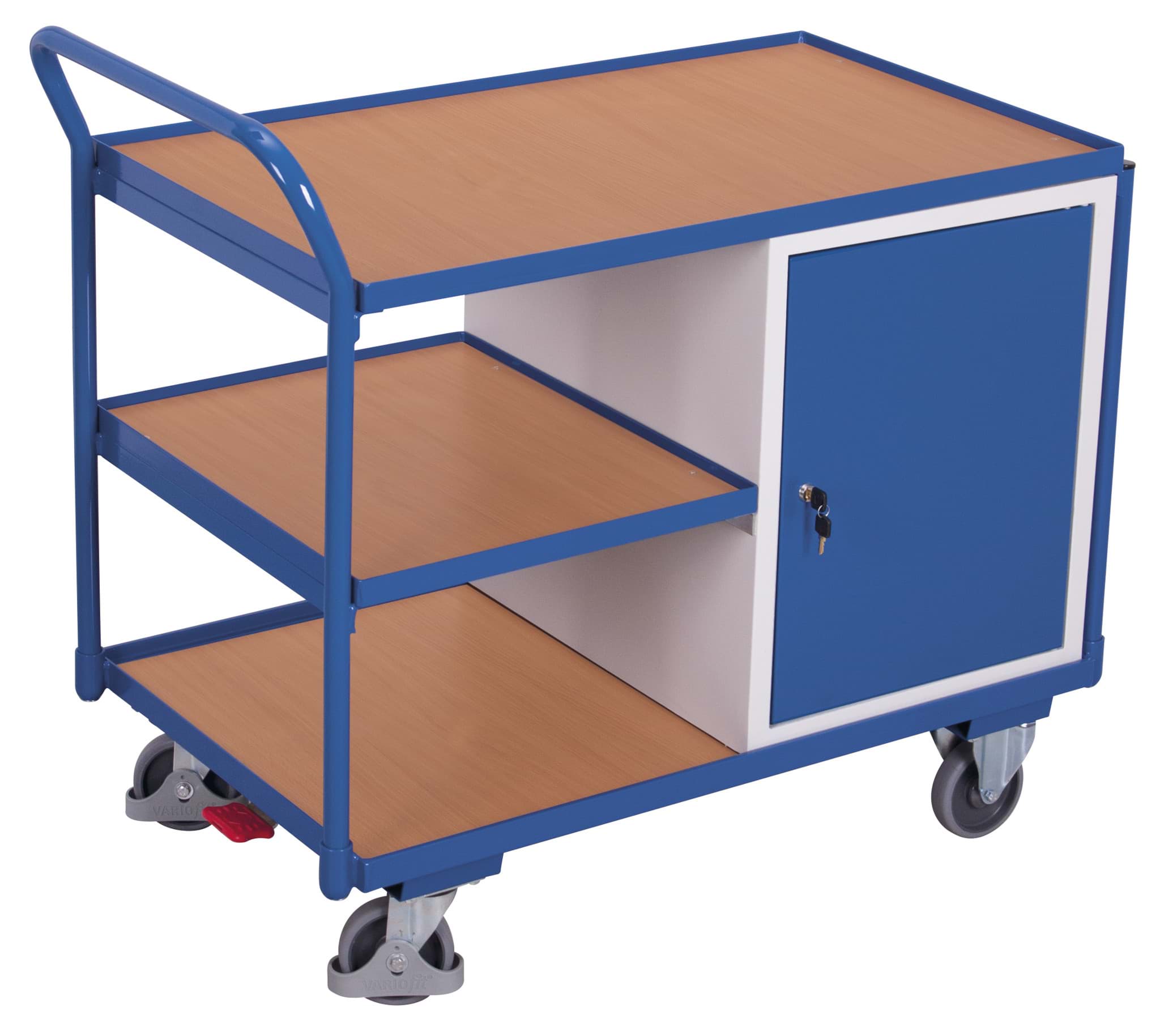 Werkstattwagen, 3 Ladeflächen 1125x625x1010 mm BxTxH