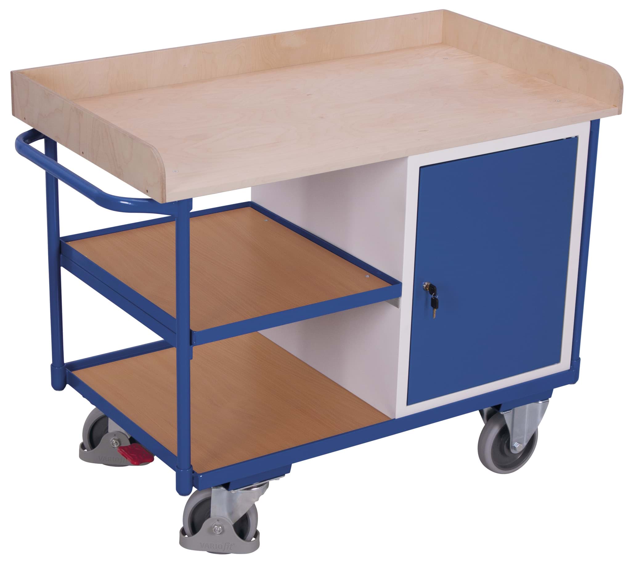 Werkstattwagen, 3 Ladefläche 1220x640x955 mm BxTxH