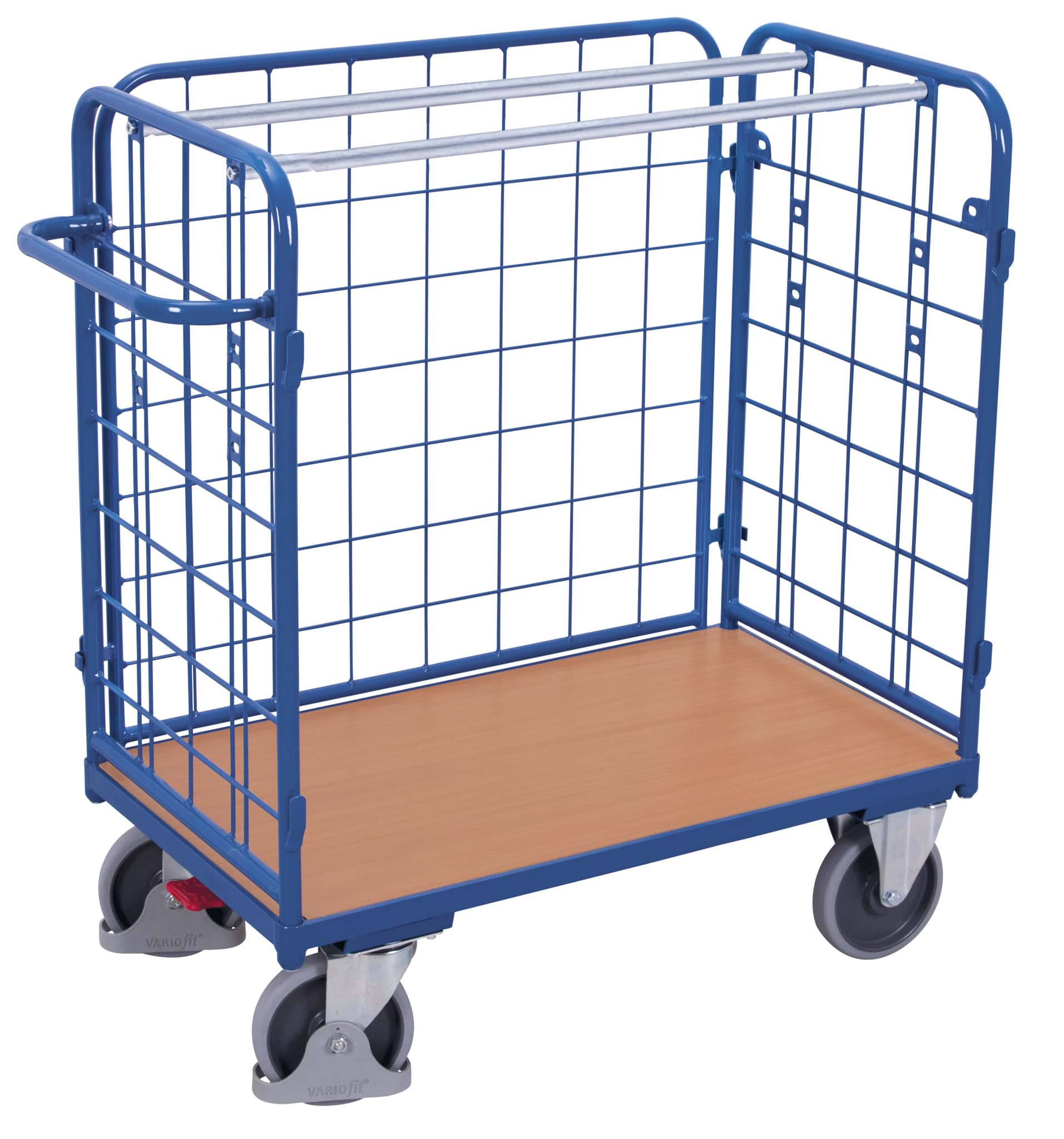 Paket/Etagen Dreiwandwagen Höhe 1180 mm