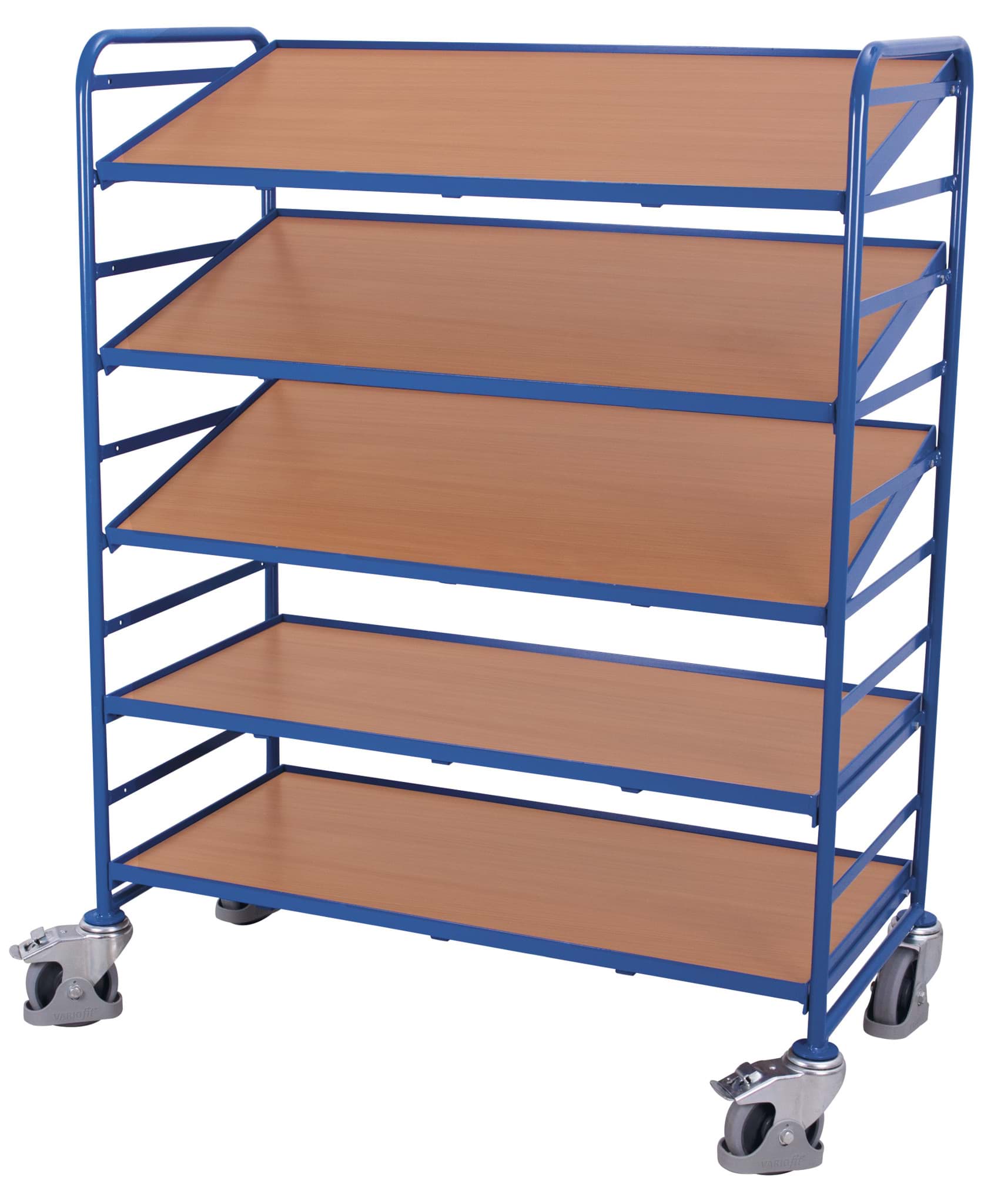 Eurokastenwagen, 5 Ebenen, 1350x665x1700 mm BxTxH mit Holzböden