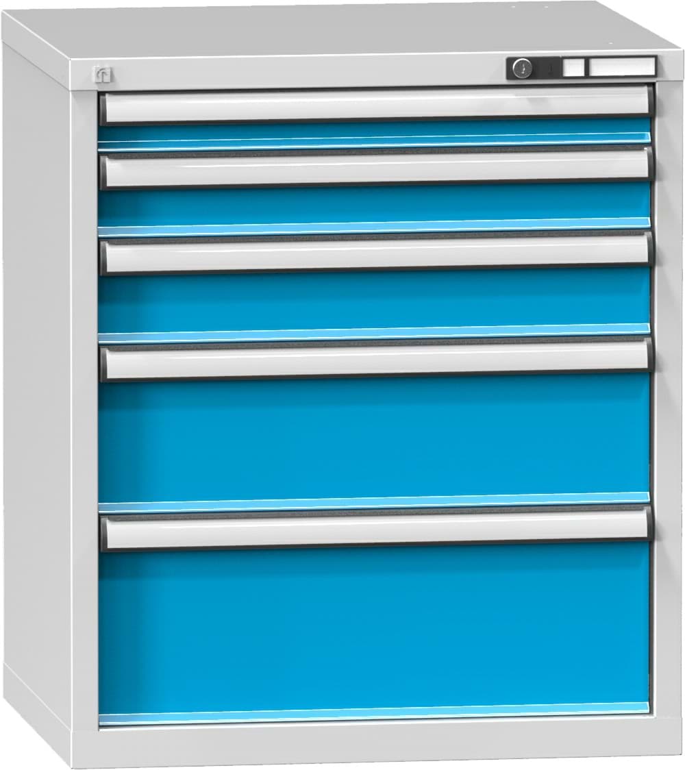 Schubladenschrank, 5 x Schublade, 840x731x630 mm HxBxT