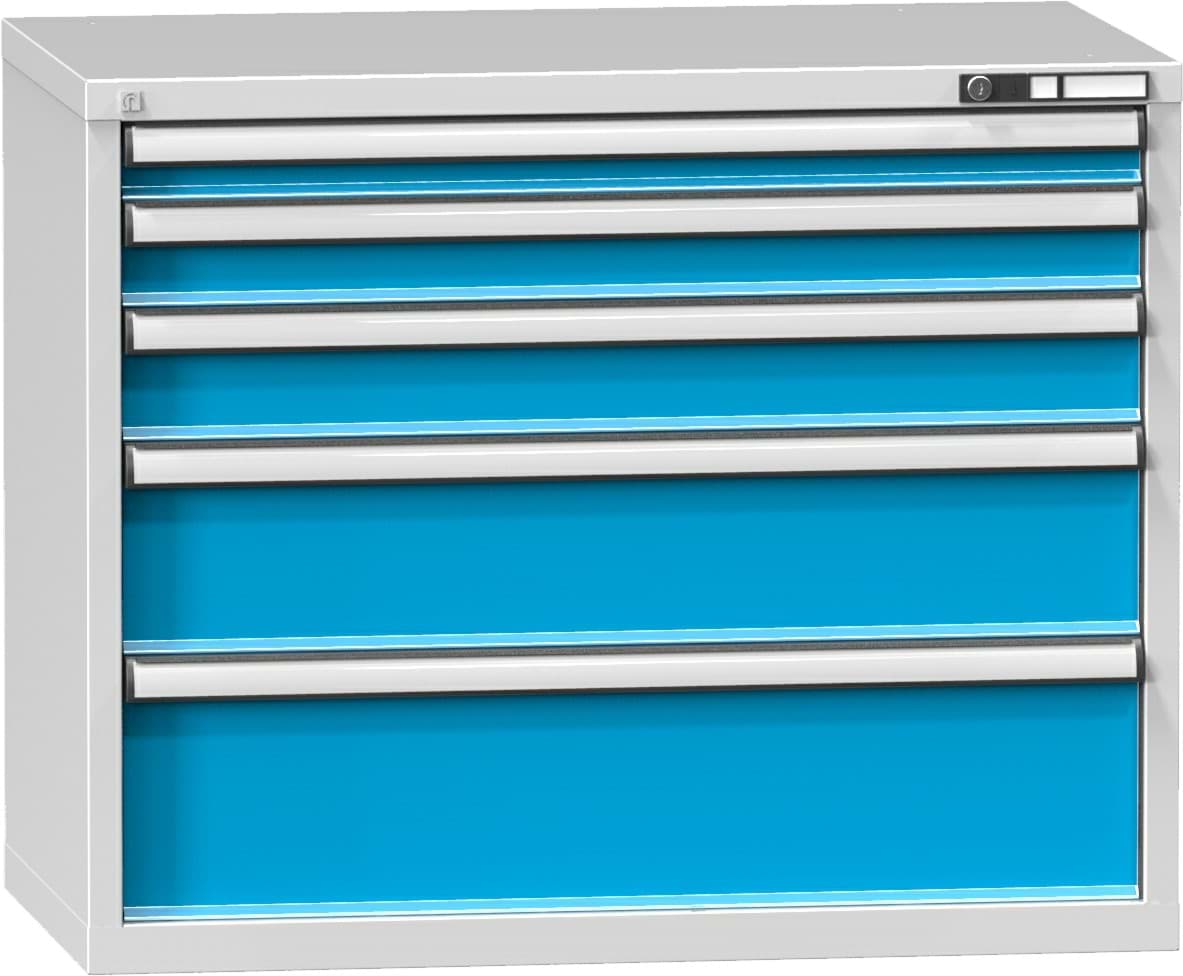 Schubladenschrank, 5 x Schublade, 840x1037x630 mm HxBxT