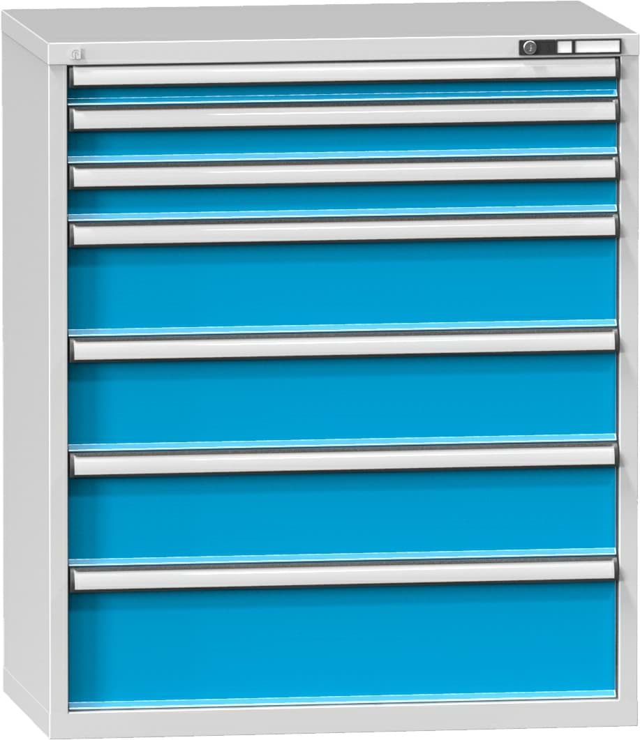 Schubladenschrank, 7 x Schublade, 1215x1037x630 mm HxBxT