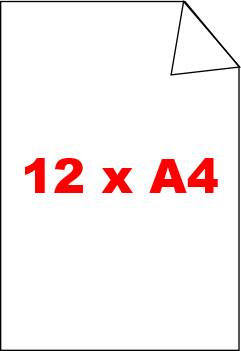 12 x DIN A4