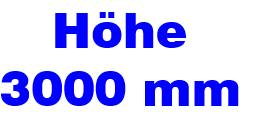 Regalhöhe 3000 mm