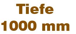 Tischtiefe 1000 mm