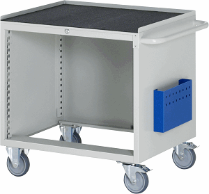 Montagewagen Modell XL3, B 770 x T 650 x H 795 mm, Metall-Top 25 mm mit Anti-Rutsch-Matte
